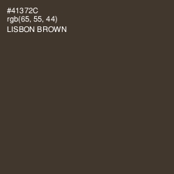 #41372C - Lisbon Brown Color Image